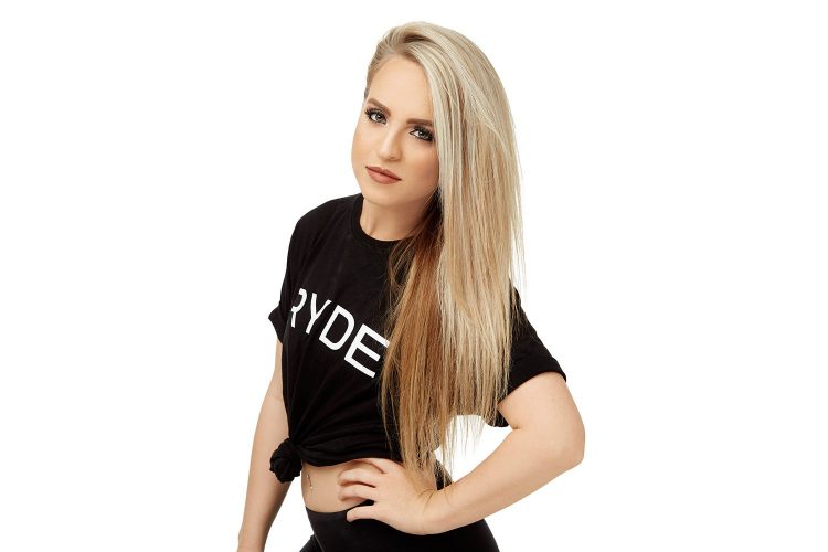 Amanda at RYDE indoor cycling studio in Houston, Texas